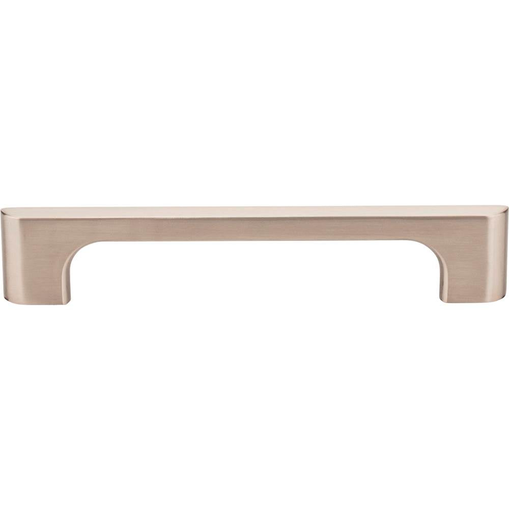 128 mm Center-to-Center Satin Nickel Asymmetrical Leyton Cabinet Pull