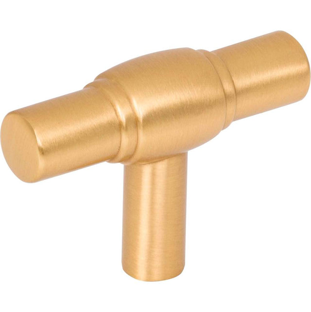 Jeffrey Alexander - 2'' Brushed Gold Hayworth Cabinet ''T'' Knob - Brushed Gold