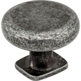 Jeffrey Alexander - 1-3/8'' Diameter Distressed Antique Silver Belcastel 1 Cabinet Knob - Distressed Antique Silver