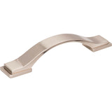 Jeffrey Alexander - 96 mm Center-to-Center Satin Nickel Strap Mirada Cabinet Pull - Satin Nickel