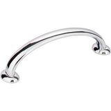 Jeffrey Alexander - 96 mm Center-to-Center Polished Chrome Hudson Cabinet Pull - Polished Chrome