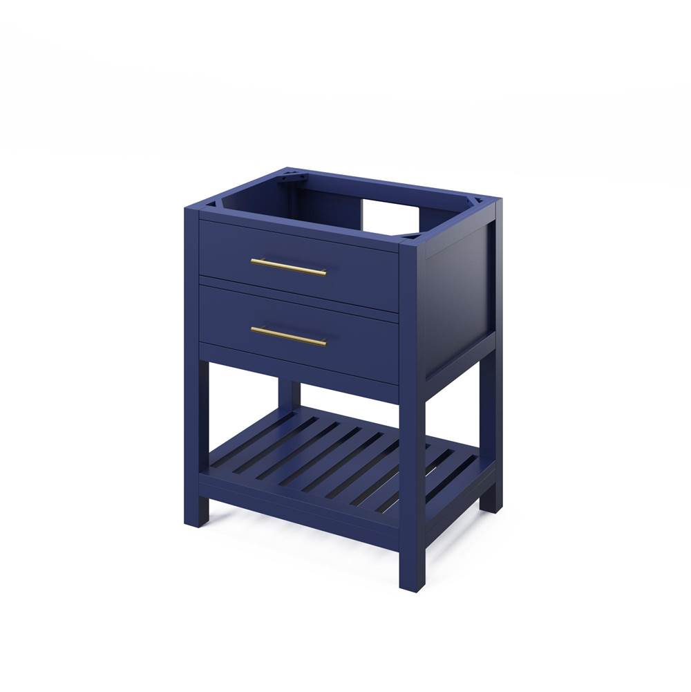 30'' Hale Blue Wavecrest Vanity, Calacatta Vienna Quartz Vanity Top, undermount rectangle bowl