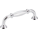 Jeffrey Alexander - 96 mm Center-to-Center Polished Chrome Tiffany Cabinet Pull - Polished Chrome