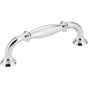 Jeffrey Alexander - 96 mm Center-to-Center Polished Chrome Tiffany Cabinet Pull - Polished Chrome