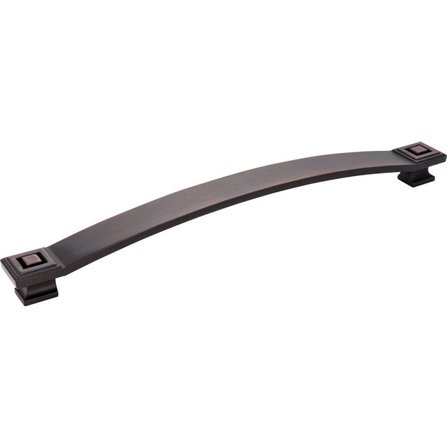 Jeffrey Alexander - 12'' Center-to-Center Brushed Oil Rubbed Bronze Square Delmar Appliance Handle - Brushed Oil Rubbed Bronze
