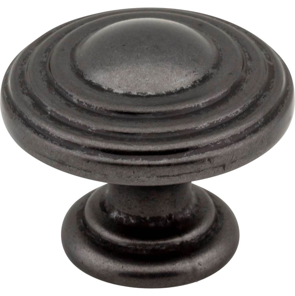 Jeffrey Alexander - 1-1/4'' Diameter Gun Metal Stacked Bremen 2 Cabinet Knob - Gun Metal