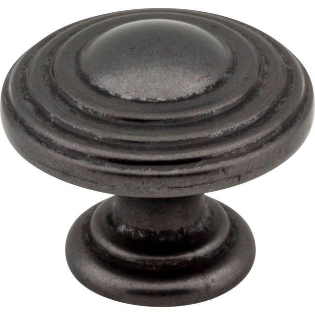 Jeffrey Alexander - 1-1/4'' Diameter Gun Metal Stacked Bremen 2 Cabinet Knob - Gun Metal