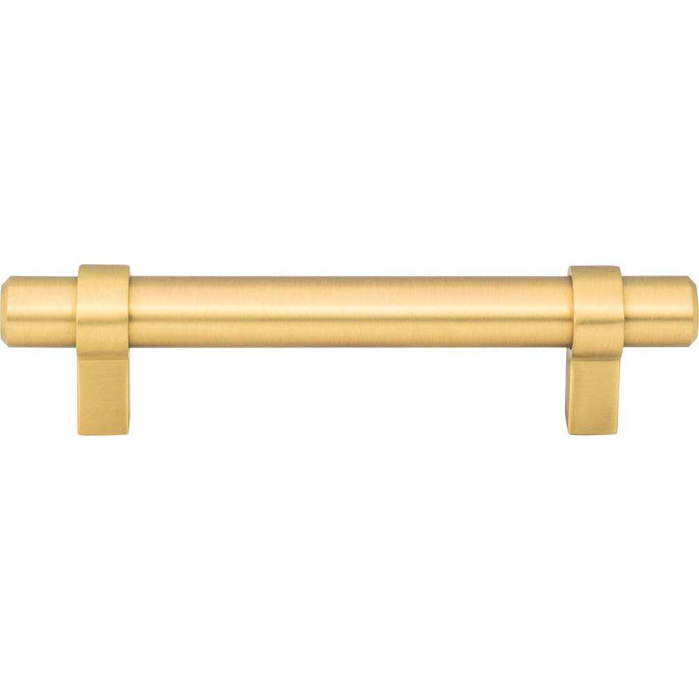 96 mm Center-to-Center Brushed Gold Key Grande Cabinet Bar Pull