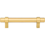 96 mm Center-to-Center Brushed Gold Key Grande Cabinet Bar Pull