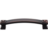 128 mm Center-to-Center Brushed Oil Rubbed Bronze Square Delmar Cabinet Pull