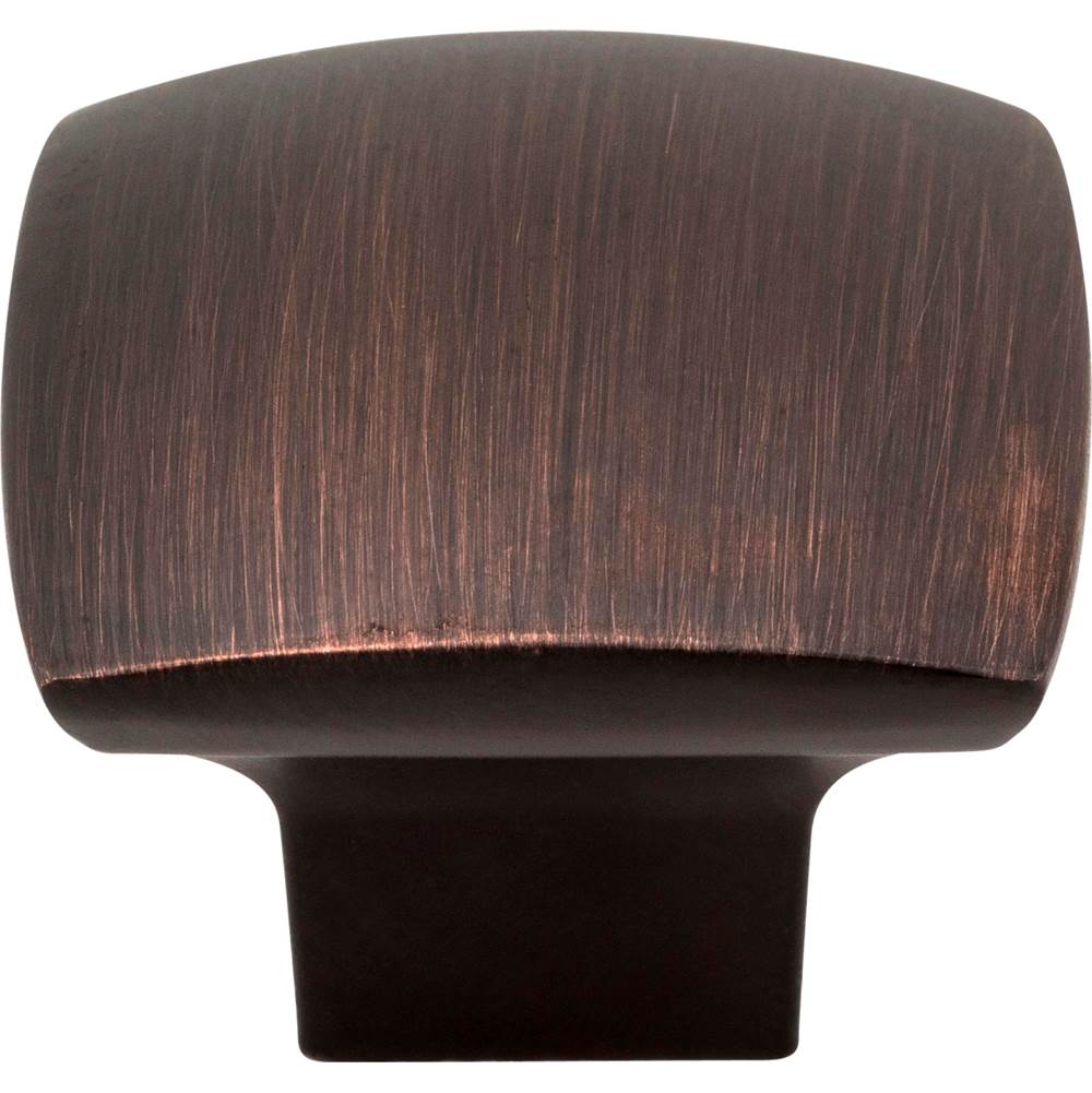 1-3/16'' Overall Length Brushed Oil Rubbed Bronze Square Sonoma Cabinet Knob