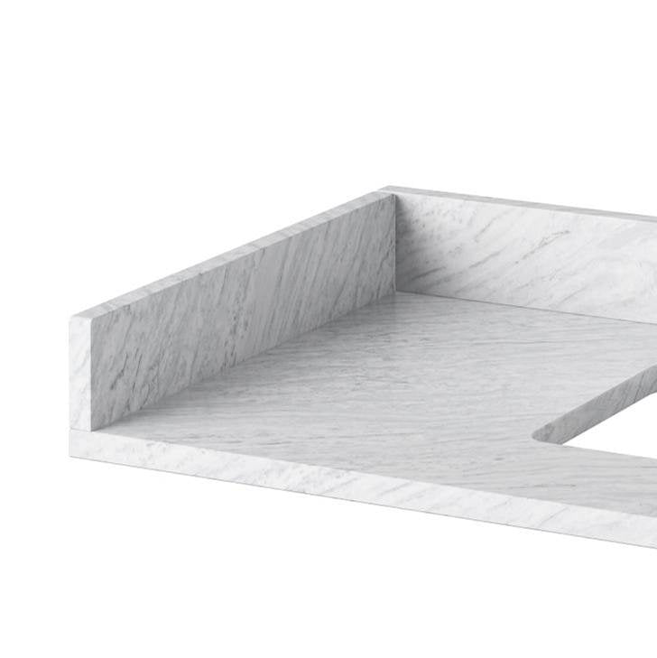 Jeffrey Alexander - White Carrara Marble Sidesplash - White