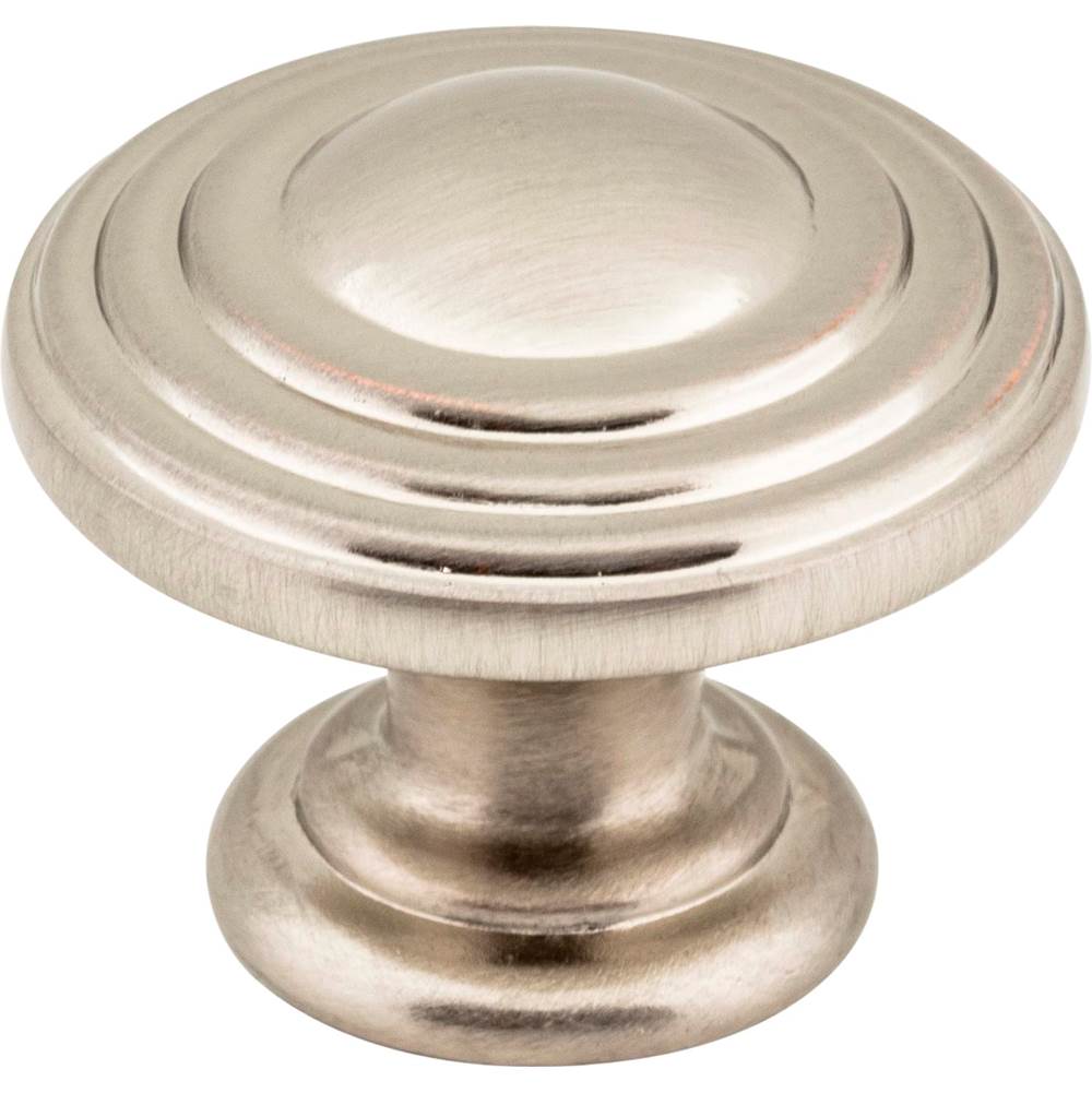 Jeffrey Alexander - 1-1/4'' Diameter Satin Nickel Stacked Bremen 2 Cabinet Knob - Satin Nickel