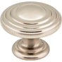 Jeffrey Alexander - 1-1/4'' Diameter Satin Nickel Stacked Bremen 2 Cabinet Knob - Satin Nickel