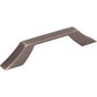 Jeffrey Alexander - 96 mm Center-to-Center Brushed Pewter Square Royce Cabinet Pull - Brushed Pewter