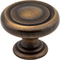 Jeffrey Alexander - 1-1/4'' Diameter Antique Brushed Satin Brass Bremen 1 Cabinet Knob - Antique Brushed Satin Brass