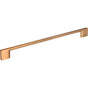 Jeffrey Alexander - 256 mm Center-to-Center Satin Bronze Square Sutton Cabinet Bar Pull - Satin Bronze