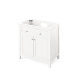 36'' Hale Blue Chatham Vanity, White Carrara Marble Vanity Top, undermount rectangle bowl