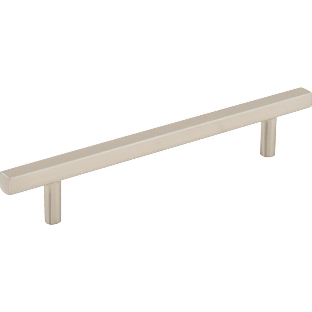 Jeffrey Alexander - 128 mm Center-to-Center Satin Nickel Square Dominique Cabinet Bar Pull - Satin Nickel