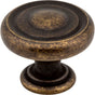 Jeffrey Alexander - 1-1/4'' Diameter Distressed Antique Brass Bremen 1 Cabinet Knob - Distressed Antique Brass