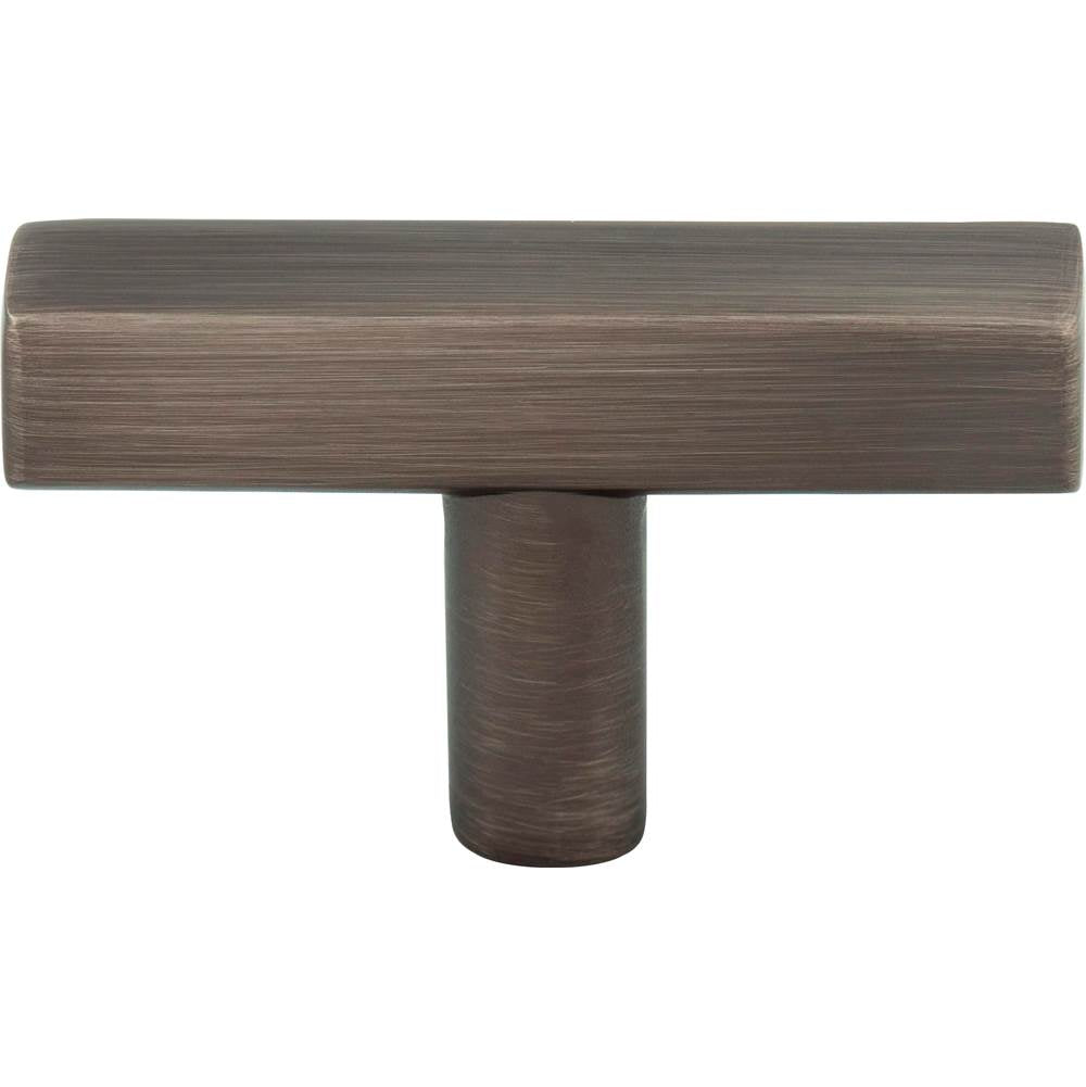 2'' Brushed Pewter Dominique Cabinet ''T'' Knob