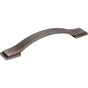 Jeffrey Alexander - 128 mm Center-to-Center Brushed Pewter Strap Mirada Cabinet Pull - Brushed Pewter