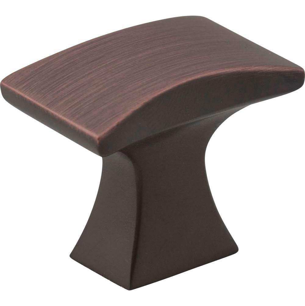 Jeffrey Alexander - 1-1/4'' Overall Length Brushed Oil Rubbed Bronze Flared Philip Cabinet Knob - Brushed Oil Rubbed Bronze