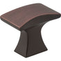 Jeffrey Alexander - 1-1/4'' Overall Length Brushed Oil Rubbed Bronze Flared Philip Cabinet Knob - Brushed Oil Rubbed Bronze
