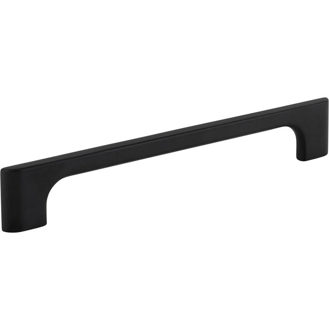 Jeffrey Alexander - 160 mm Center-to-Center Matte Black Asymmetrical Leyton Cabinet Pull - Matte Black