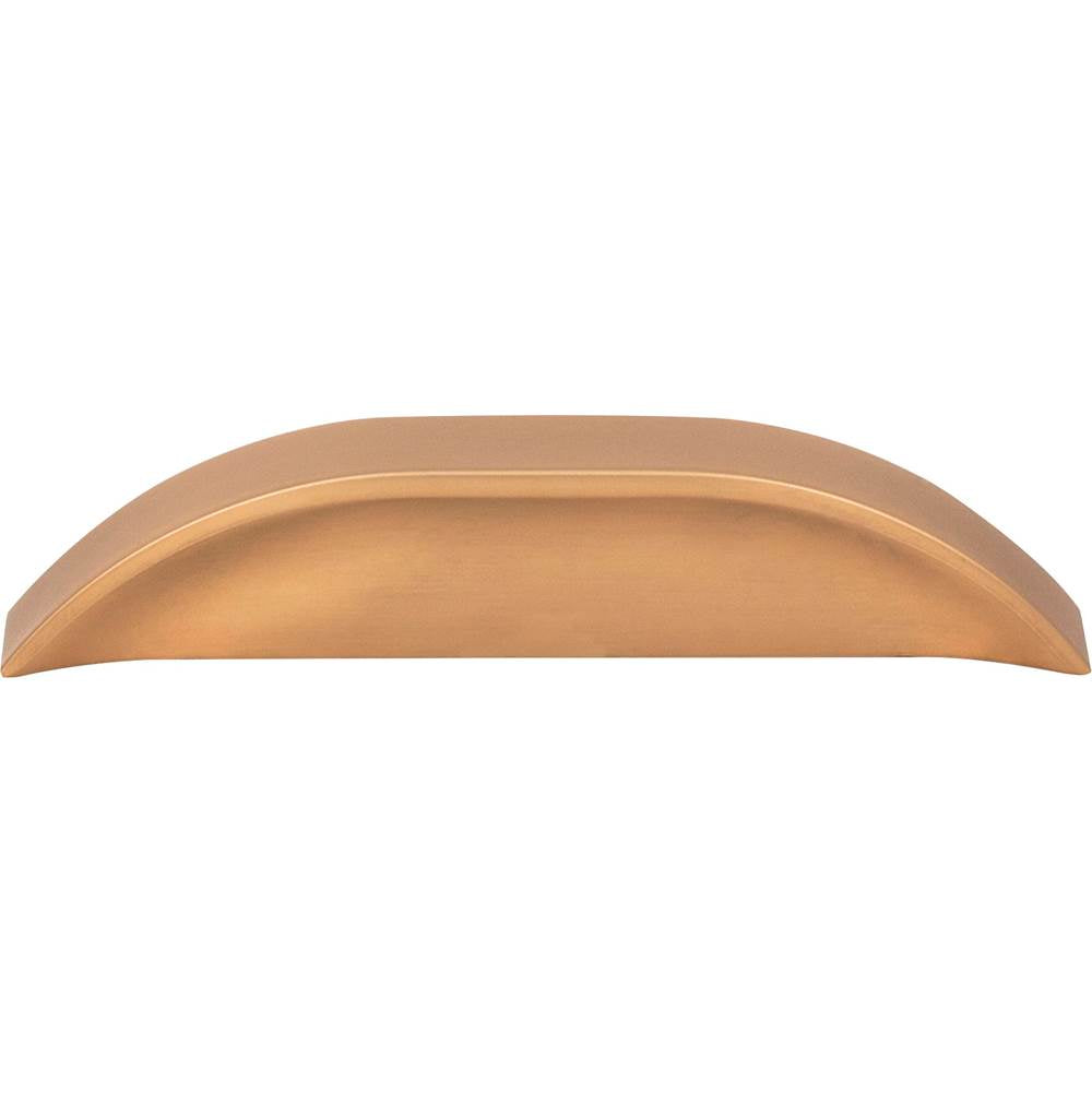 3'' / 96 mm Center-to-Center Satin Bronze Elara Cabinet Pinch Pull