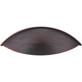 96 mm Center-to-Center Brushed Oil Rubbed Bronze Bordeaux Cabinet Cup Pull
