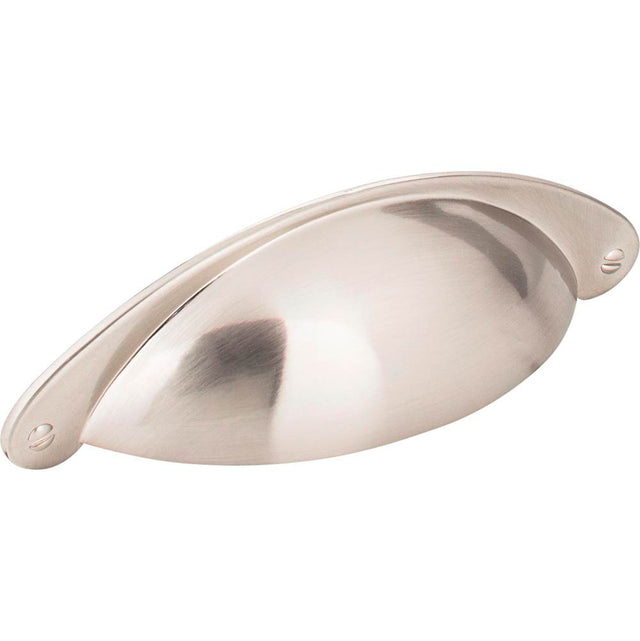 Jeffrey Alexander - 3'' Center-to-Center Satin Nickel Lyon Cabinet Cup Pull - Satin Nickel