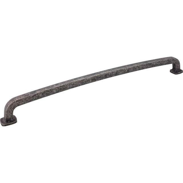 Jeffrey Alexander - 18'' Center-to-Center Distressed Antique Silver Belcastel 1 Appliance Handle - Distressed Antique Silver