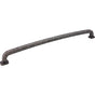 Jeffrey Alexander - 18'' Center-to-Center Distressed Antique Silver Belcastel 1 Appliance Handle - Distressed Antique Silver