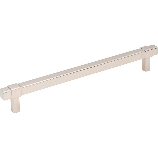 Jeffrey Alexander - 192 mm Center-to-Center Polished Nickel Square Zane Cabinet Pull - Polished Nickel
