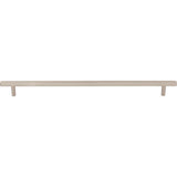 305 mm Center-to-Center Satin Nickel Square Dominique Cabinet Bar Pull