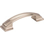 Jeffrey Alexander - 96 mm Center-to-Center Satin Nickel Square Annadale Cabinet Pull - Satin Nickel