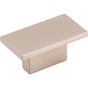 Jeffrey Alexander - 1-9/16'' Overall Length Satin Nickel Rectangle Mirada Cabinet Knob - Satin Nickel
