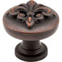 Jeffrey Alexander - 1-3/8'' Diameter Brushed Oil Rubbed Bronze Lafayette Cabinet Knob - Brushed Oil Rubbed Bronze