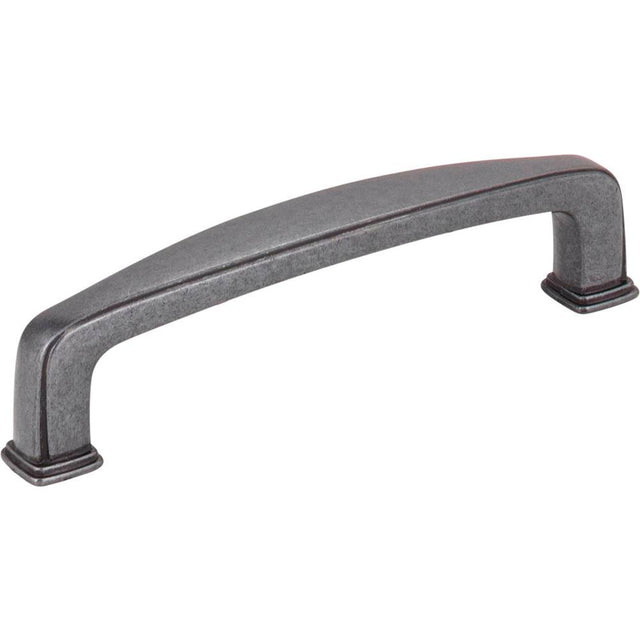 Jeffrey Alexander - 96 mm Center-to-Center Gun Metal Square Milan 1 Cabinet Pull - Gun Metal