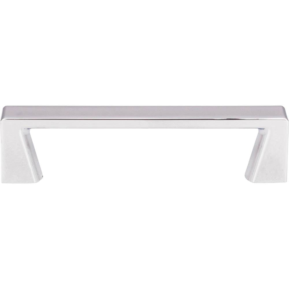 96 mm Center-to-Center Polished Chrome Square Boswell Cabinet Pull