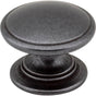 Jeffrey Alexander - 1-1/4'' Diameter Gun Metal Durham Cabinet Knob - Gun Metal
