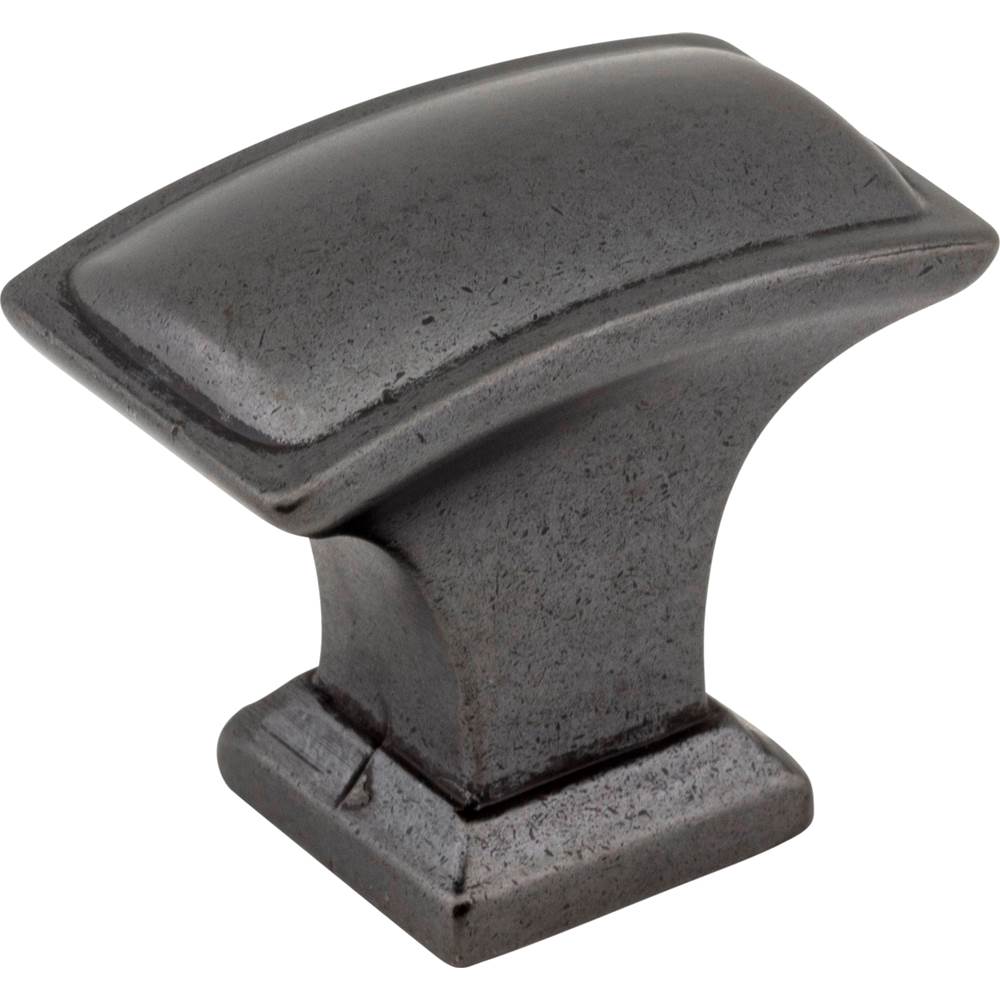 Jeffrey Alexander - 1-1/2'' Overall Length Gun Metal Rectangle Annadale Cabinet Knob - Gun Metal
