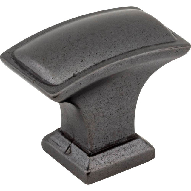 Jeffrey Alexander - 1-1/2'' Overall Length Gun Metal Rectangle Annadale Cabinet Knob - Gun Metal