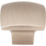 1-3/16'' Overall Length Satin Nickel Square Sonoma Cabinet Knob