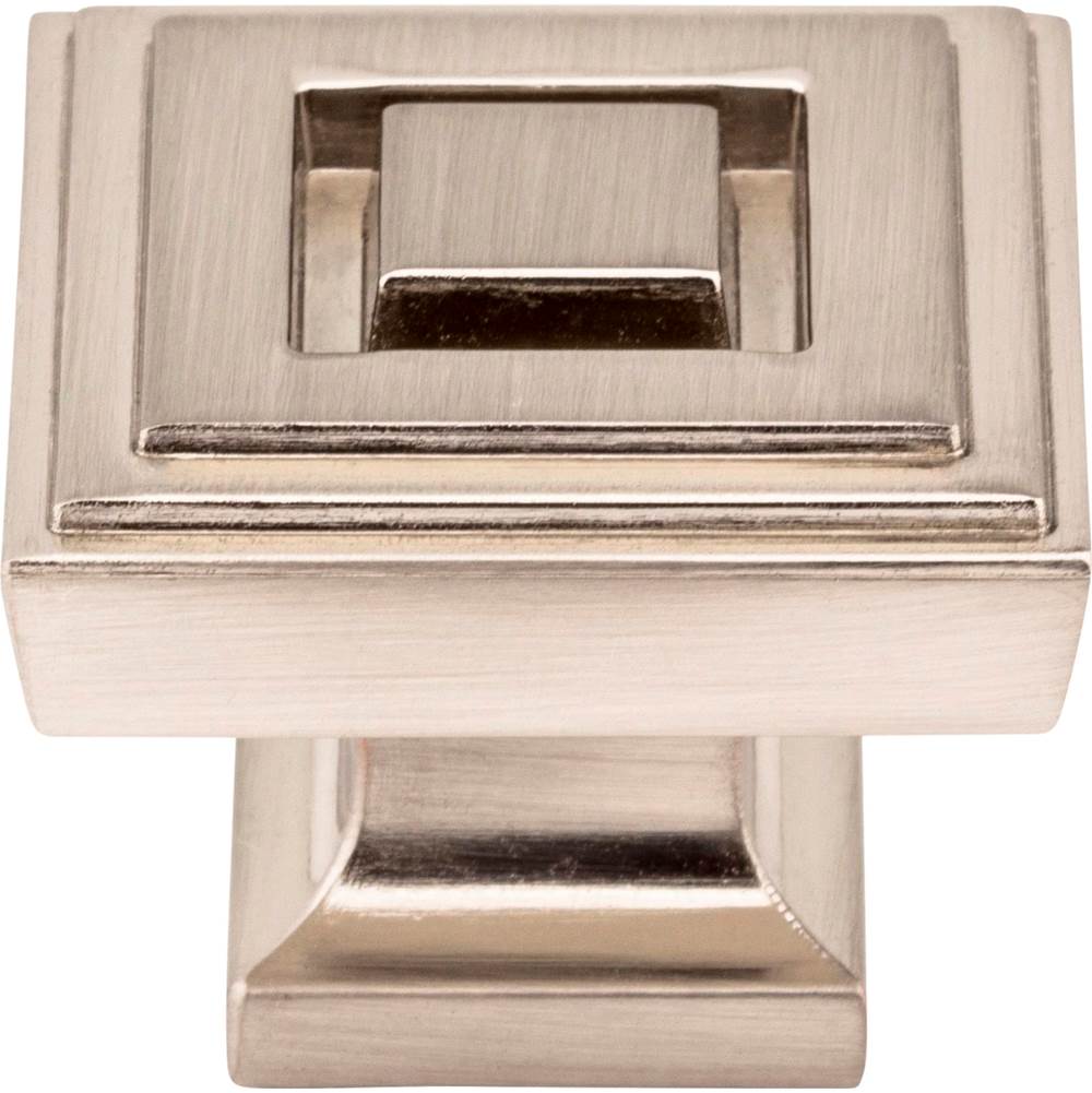 1-1/4'' Overall Length Satin Nickel Square Delmar Cabinet Knob