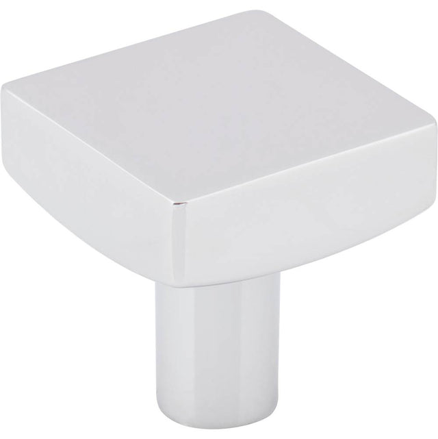 Jeffrey Alexander - 1-1/8'' Overall Length Polished Chrome Square Dominique Cabinet Knob - Polished Chrome