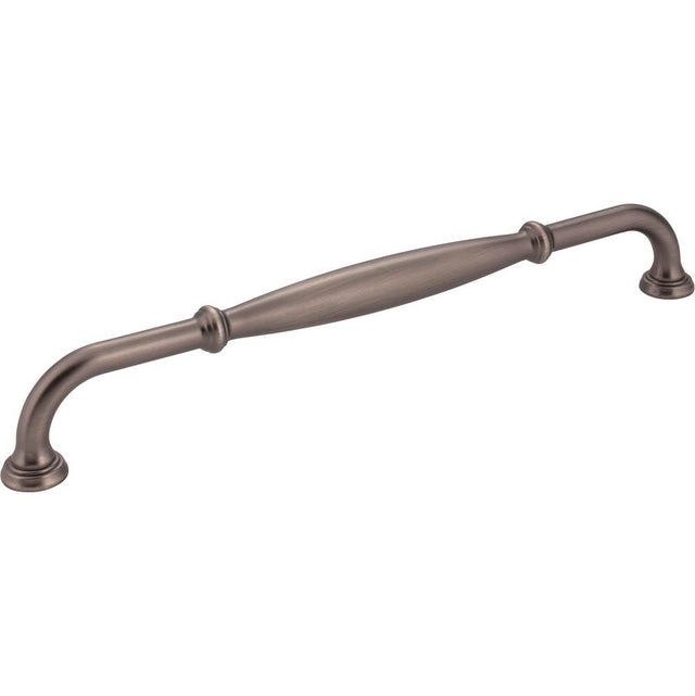 Jeffrey Alexander - 12'' Center-to-Center Brushed Pewter Tiffany Appliance Handle - Brushed Pewter