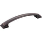 Jeffrey Alexander - 160 mm Center-to-Center Brushed Oil Rubbed Bronze Square Annadale Cabinet Pull - Brushed Oil Rubbed Bronze