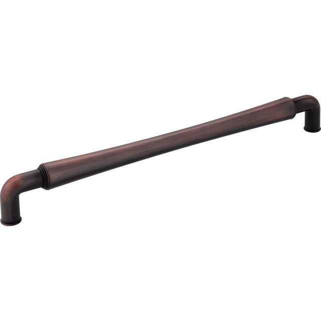 Jeffrey Alexander - 12'' Center-to-Center Brushed Oil Rubbed Bronze Barrel Bremen 2 Appliance Handle - Brushed Oil Rubbed Bronze